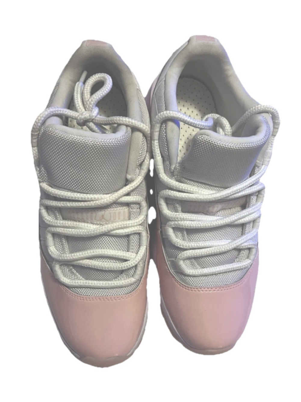 Air Jordan 11 'Legend Pink' White Sneakers, Size 10 AH7860-160